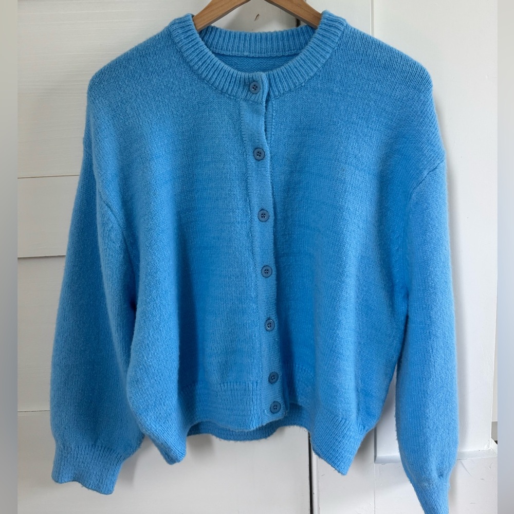 Daily Drills Sky Blue Women's Cardigan